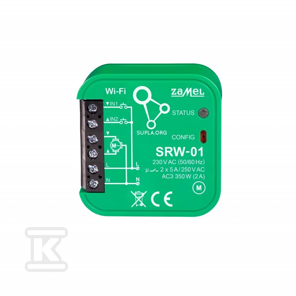 WI-FI redőnyvezérlő típusa: SRW-01, - SPL10000004